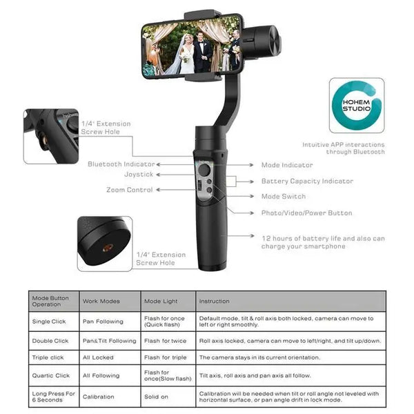 Handheld Smartphone Gimbal Stabilizer